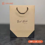 ساک دستی طلایی طرح Best Wish در سایز 10 * 18 * 23