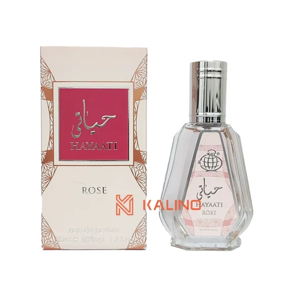 ادکلن زنانه حیاتی رز فرگرانس ورد حجم 50 میل | Fragrance World Hayaati Rose